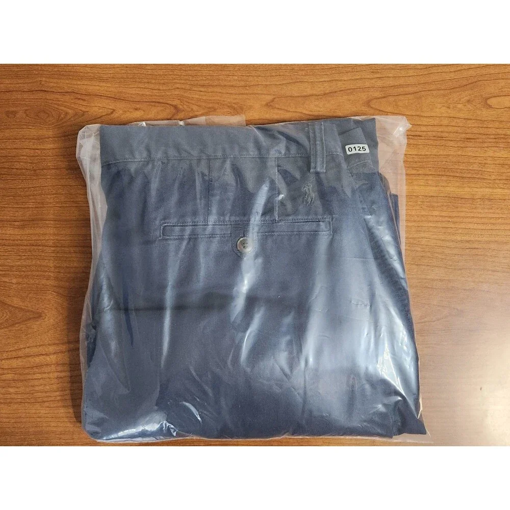 Polo Ralph Lauren Mens Stretch Straight Fit The Polo Chino Navy Blue 34x30